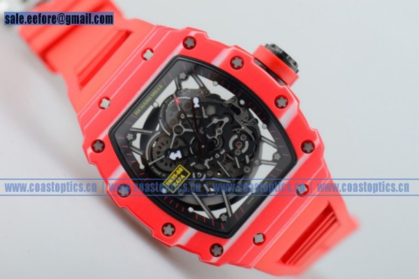 1:1 Richard Mille RM 35-02 RAFAEL NADA Watch Red PVD/Rubber/Crown
